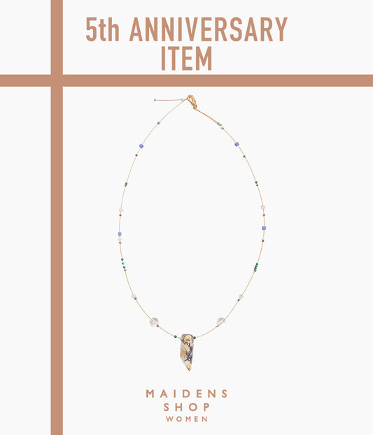 ORNAMENT&CRIME ''CRYSTAL BEADS CHOKER'' (CRYSTAL/SILVER/STONE)