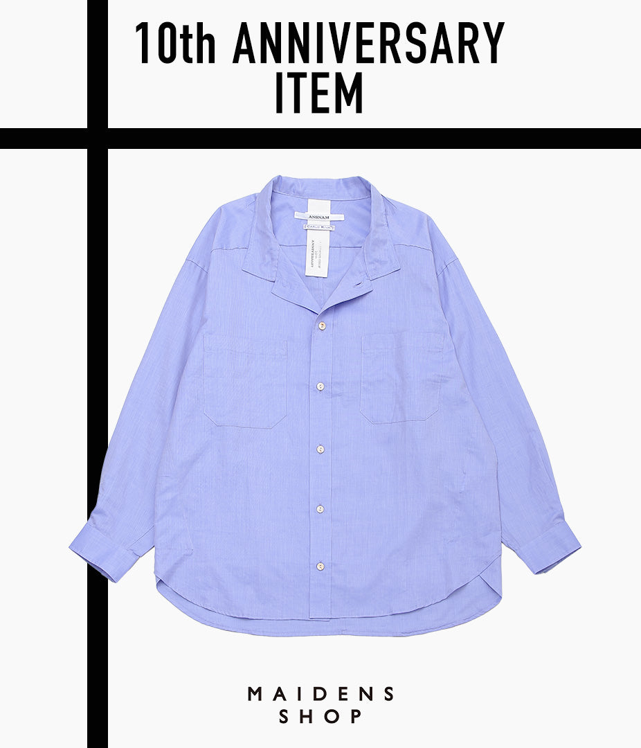 ANSNAM ''EX SHIRT｜CARLO RIVA'' (BLUE) – THE STORE BY MAIDENS