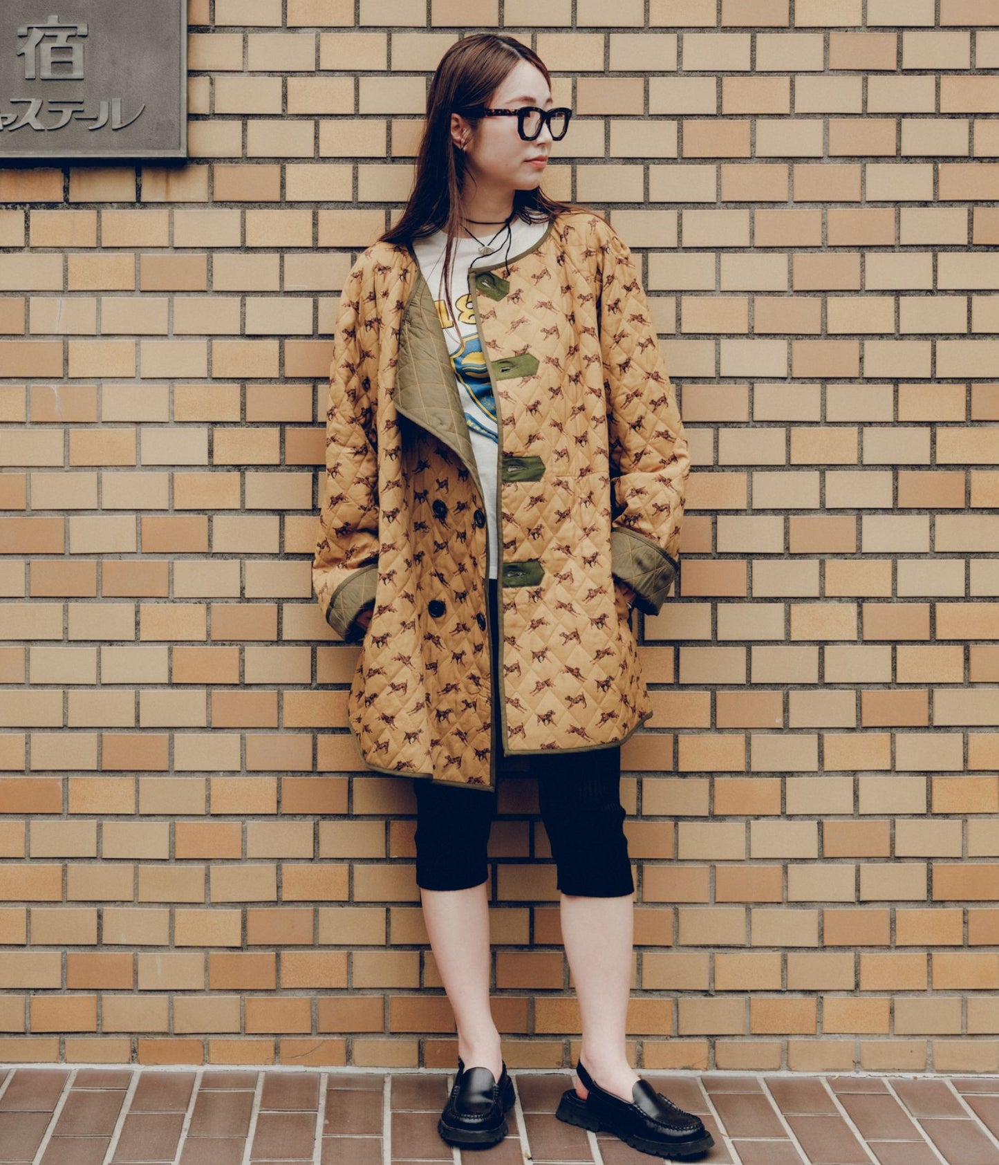 BODE ''CRITTENDON LINER COAT'' (BROWN GREEN)