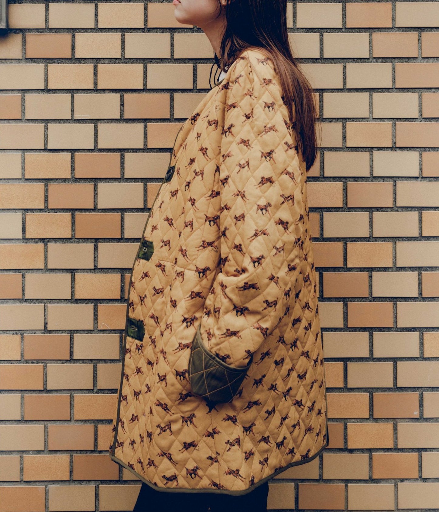 BODE ''CRITTENDON LINER COAT'' (BROWN GREEN)