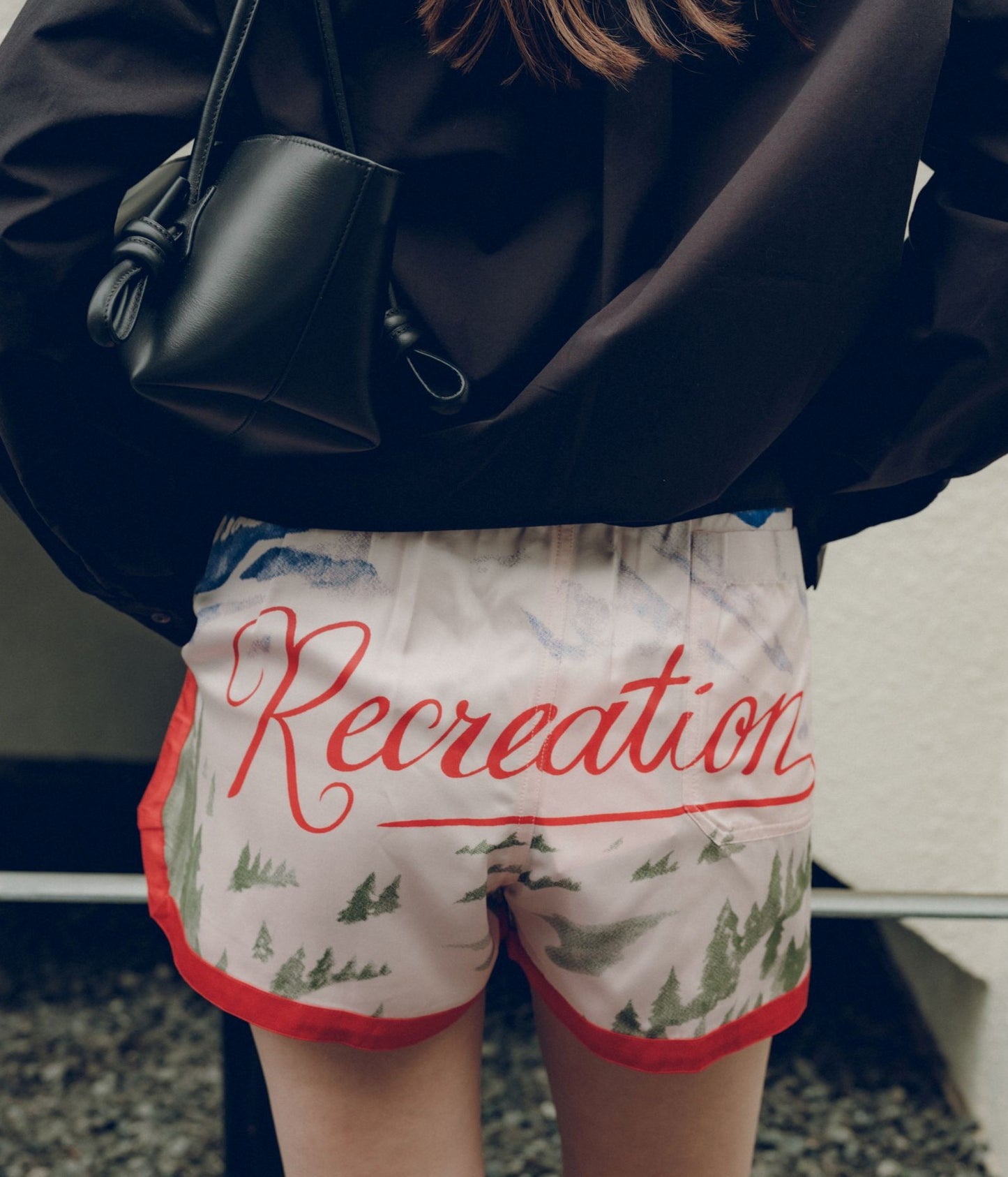 BODE ''POSTCARD GYM SHORTS'' (PINK MULTI)