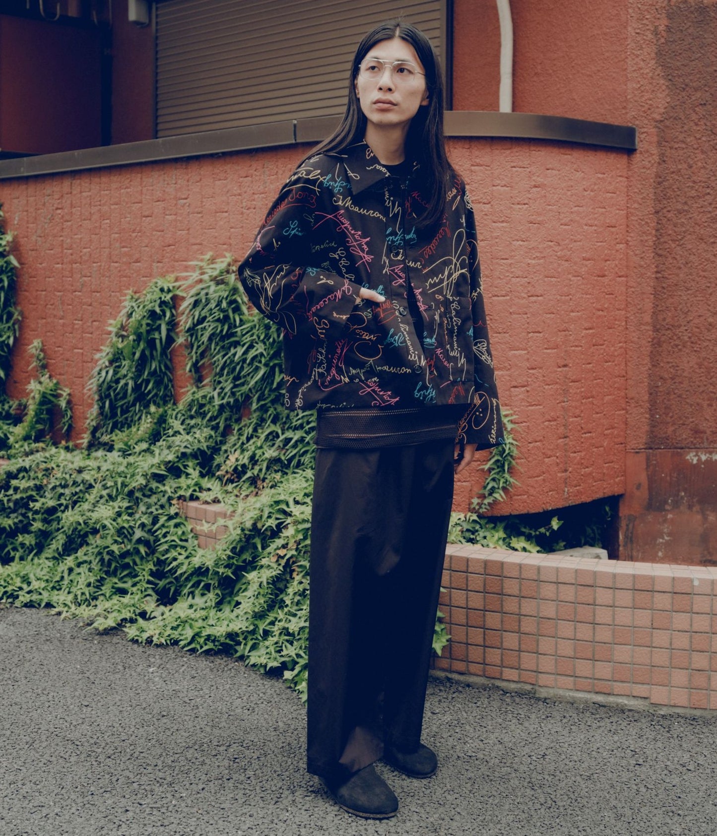BODE ''SIGNATURE SCRAWL JACKET'' (BKMLT)