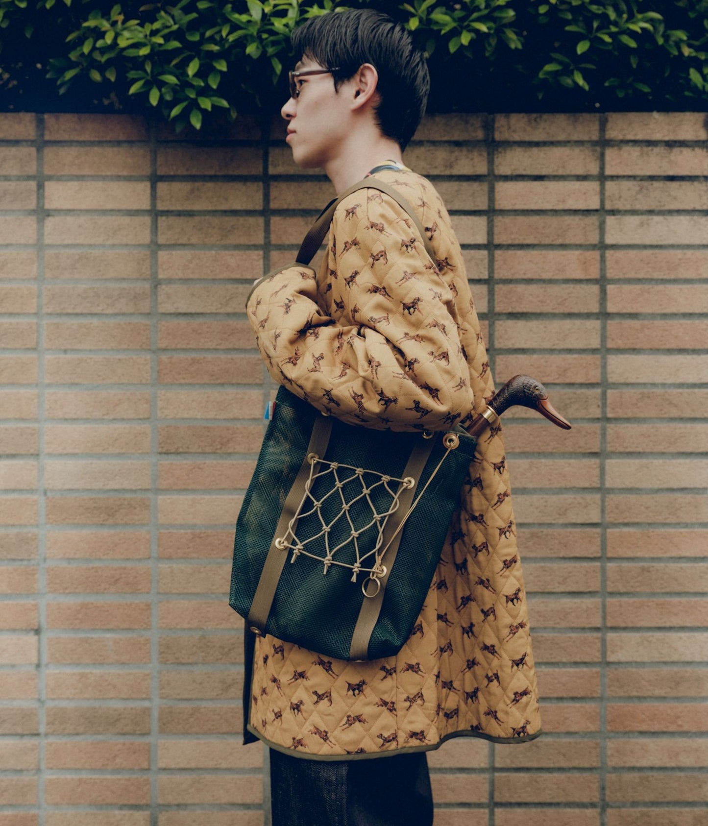 BODE ''CRITTENDON LINER COAT'' (BROWN GREEN)