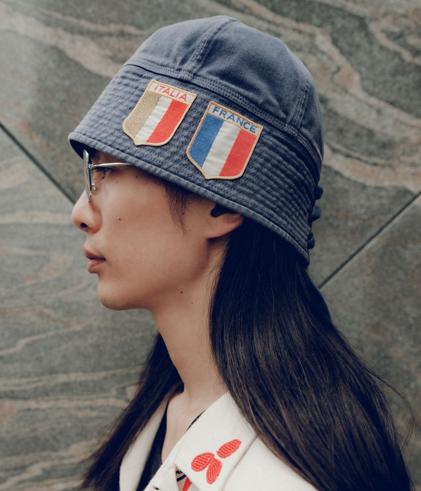 BODE ''PATCHED SAILOR CAP'' (BLUE)