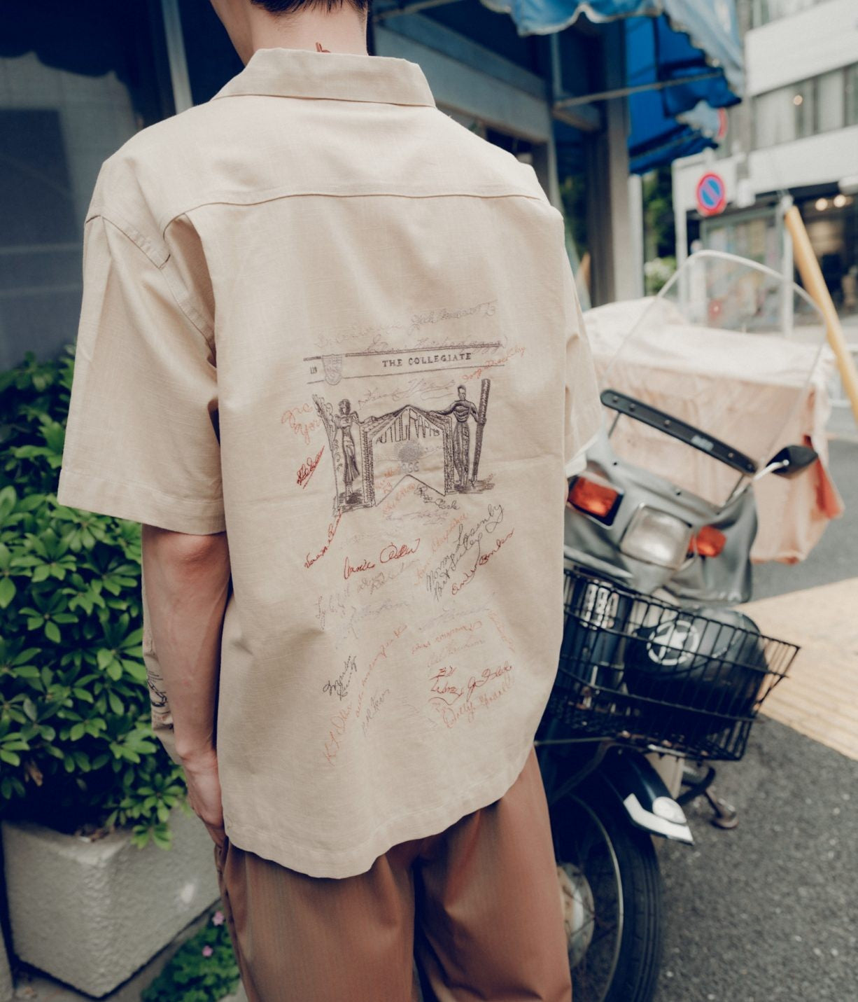SAMUEL ZELIG ''YEARBOOK CAMP SHIRT'' (NATURAL)