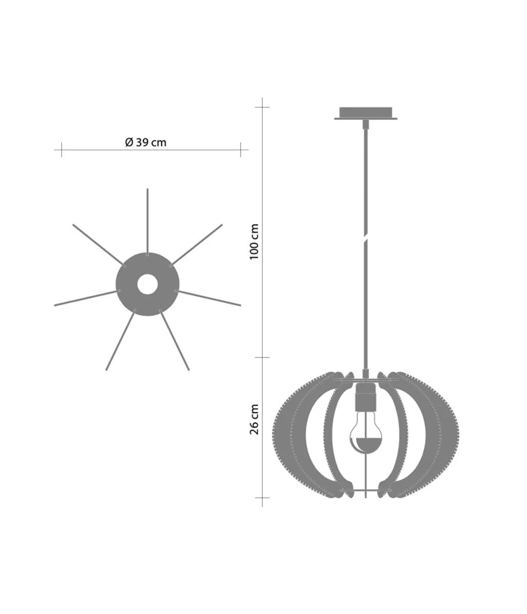 LAFABLIGHT ''ECHINO- PENDANT LAMP'' (ALCERIA/TRIPLE TWIST)