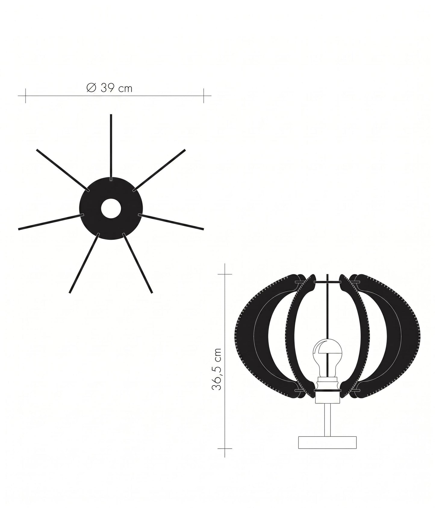 LAFABLIGHT ''ECHINO TABLE LAMP'' (ALCERIA/TRIPLE TWIST)