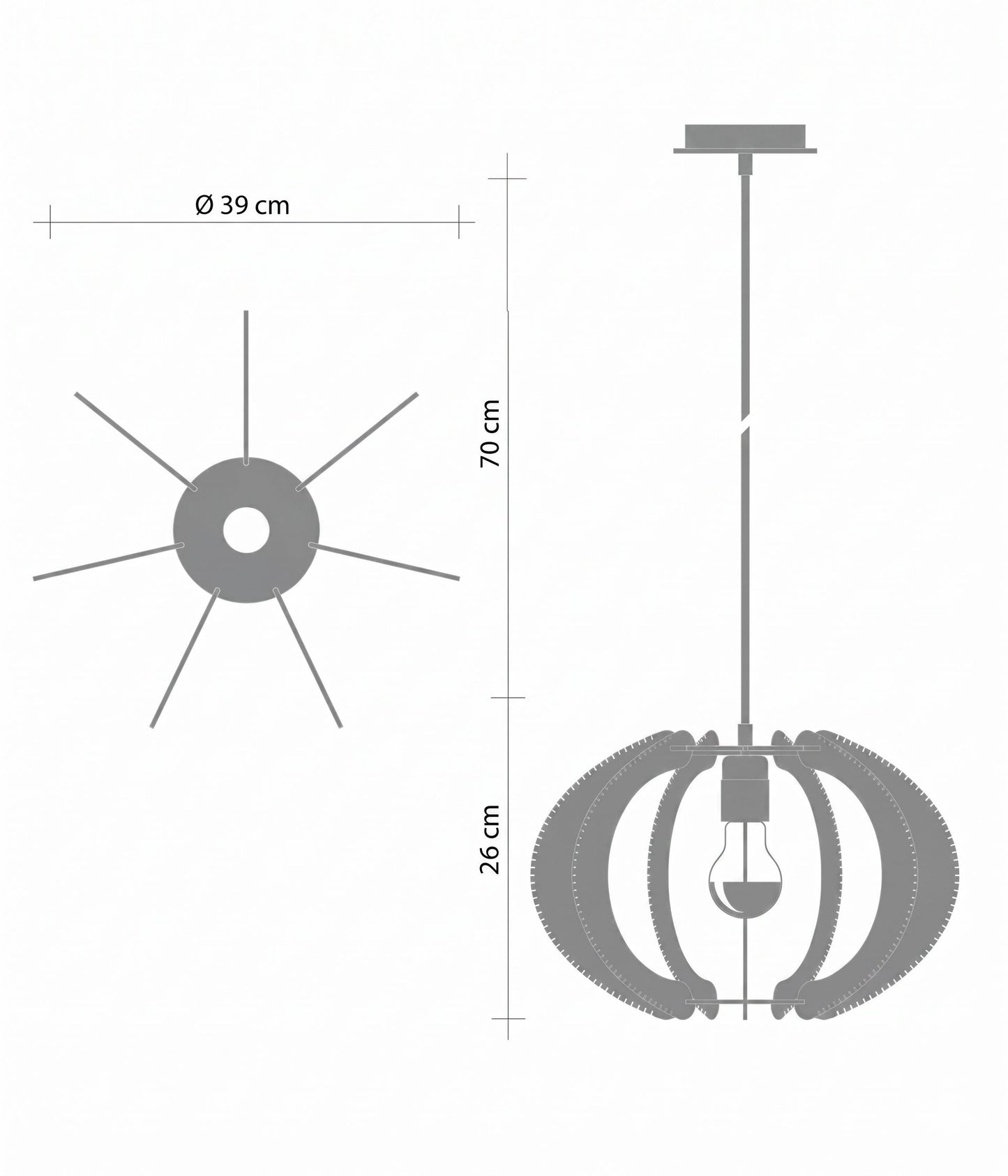 LAFABLIGHT ''ECHINO PENDANT LAMP'' (UFOLA TWIST)