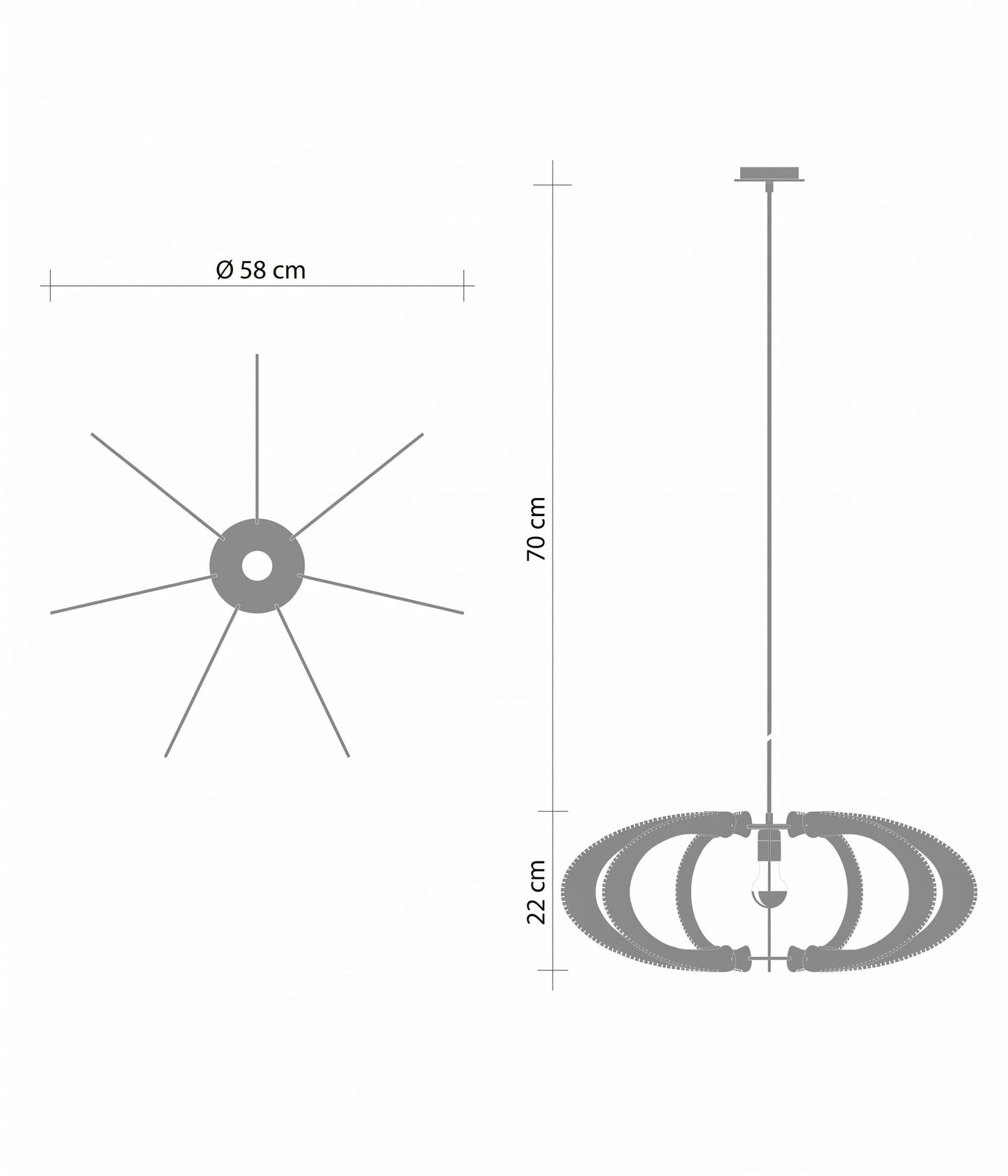 LAFABLIGHT "ETIOLA PENDANT LAMP" (ALCERIA/TRIPLE TWIST)