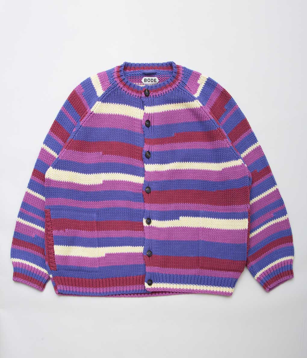 BODE ''FLYNN CARDIGAN'' (PURPLE)