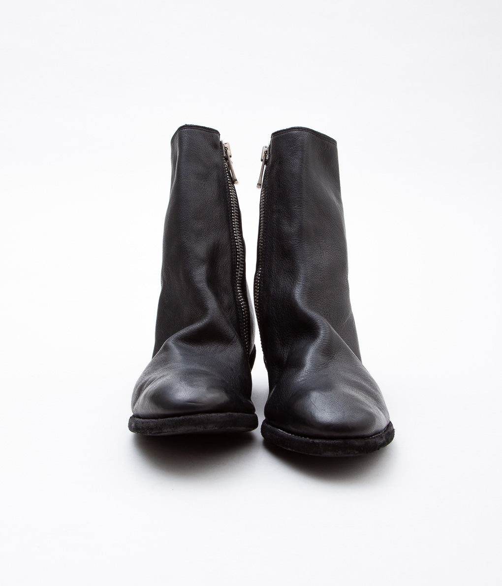 GUIDI"【VG07】TEXAN BOOT GOAT FULL GRAIN"(BLKT)