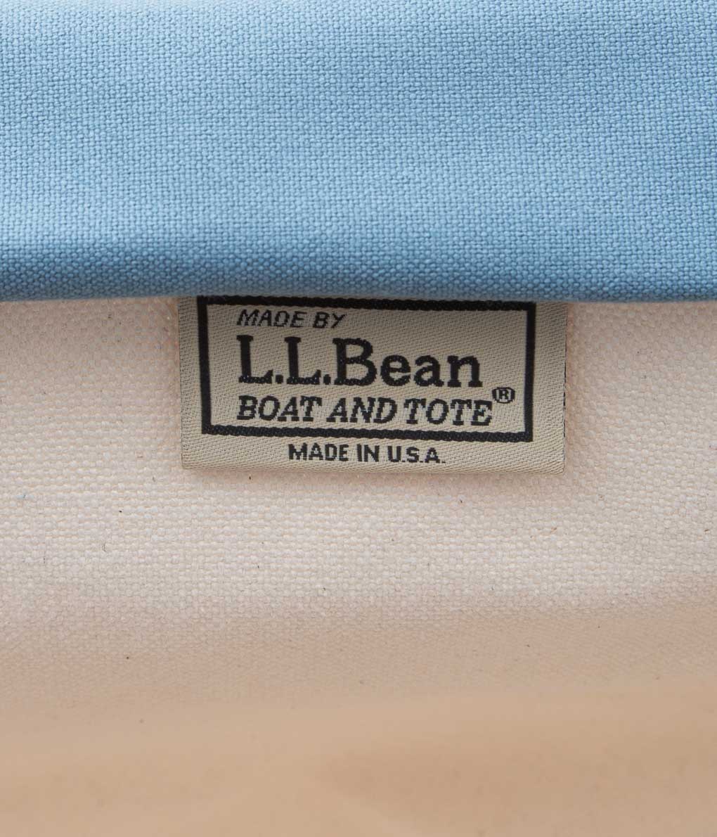 L.L. BEAN "BOAT&TOTE BAG LARGE ZIP TOP"(SLATE)