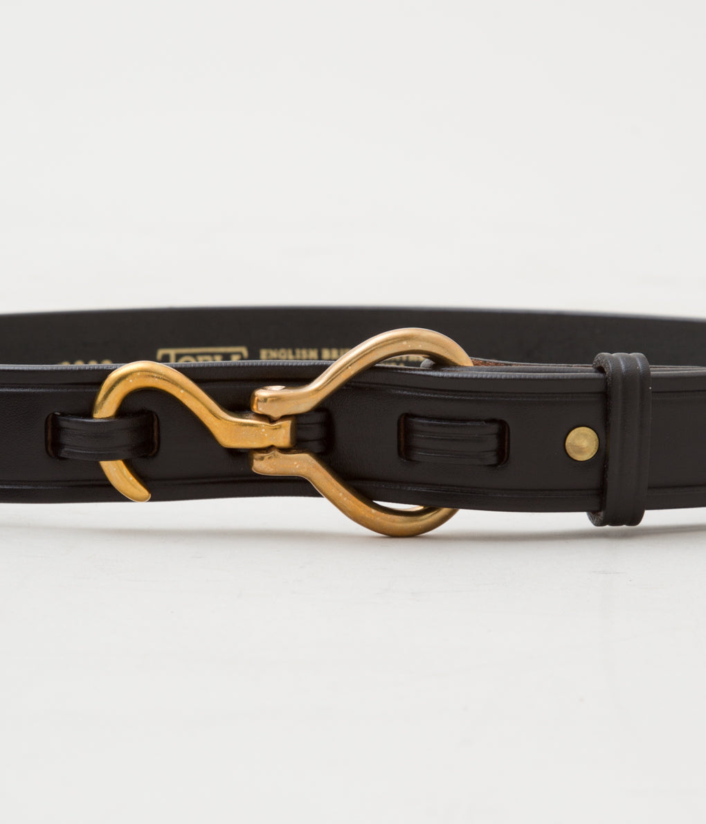 TORY LEATHER ''2262 HOOF PICK BELT'' (BLACK/BRASS)