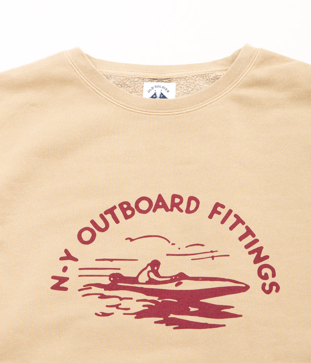 OLD SOLDIER "OUTBOARD FITTINGS SWEAT"(SAND)