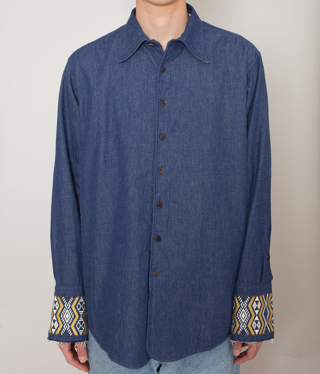 BLACKBIRD "REGULAR COLLAR SHIRT"(INDIGO)