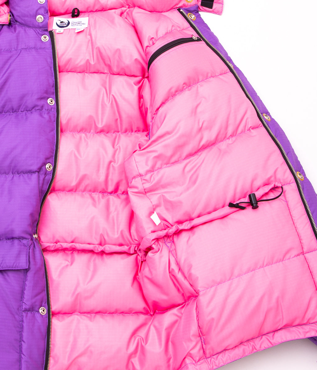 CRESCENT DOWN WORKS "CLASSICO DOWN PARKA"(PURPLE/BERRY)