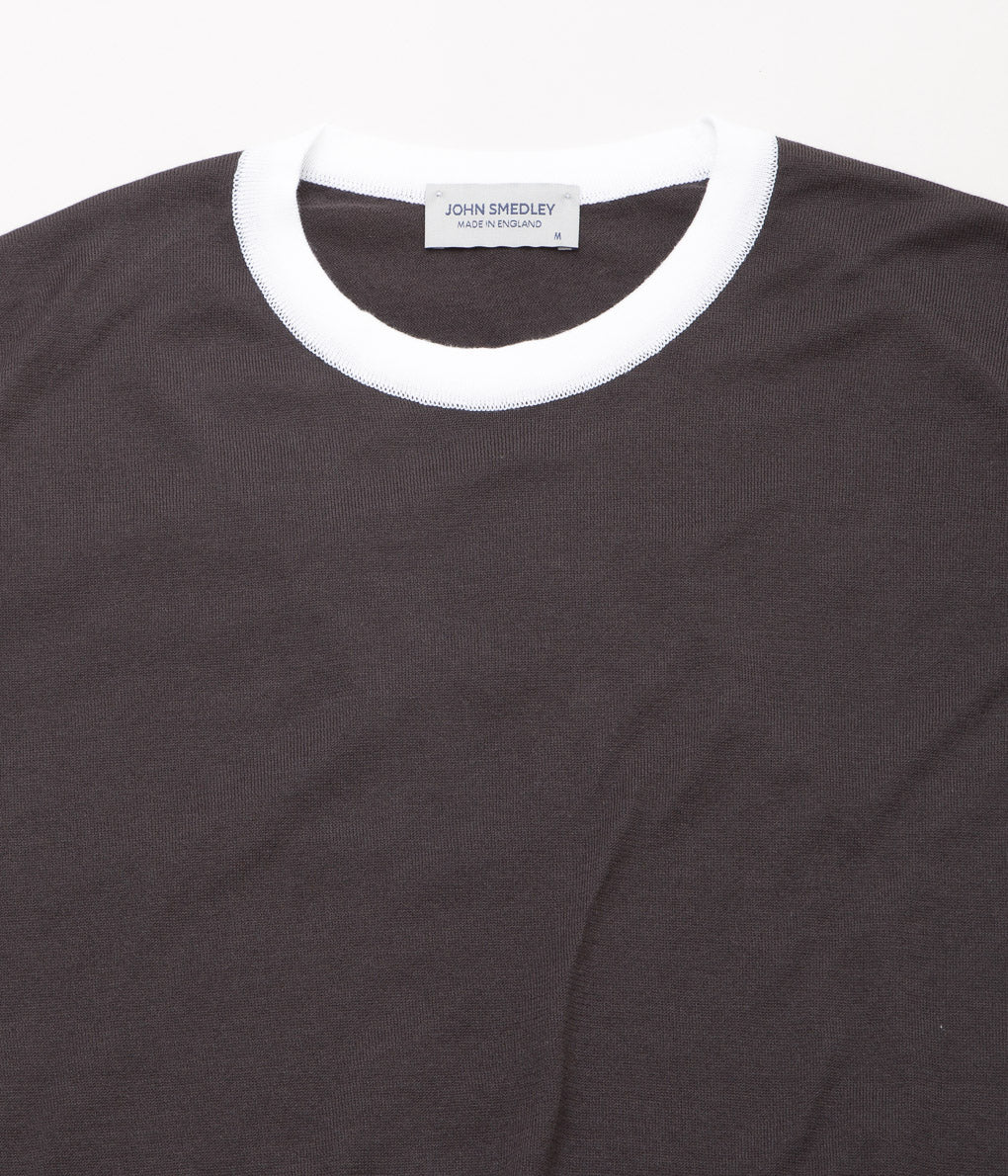 JOHN SMEDLEY "S4682"(CHOCOLATE / WHITE)