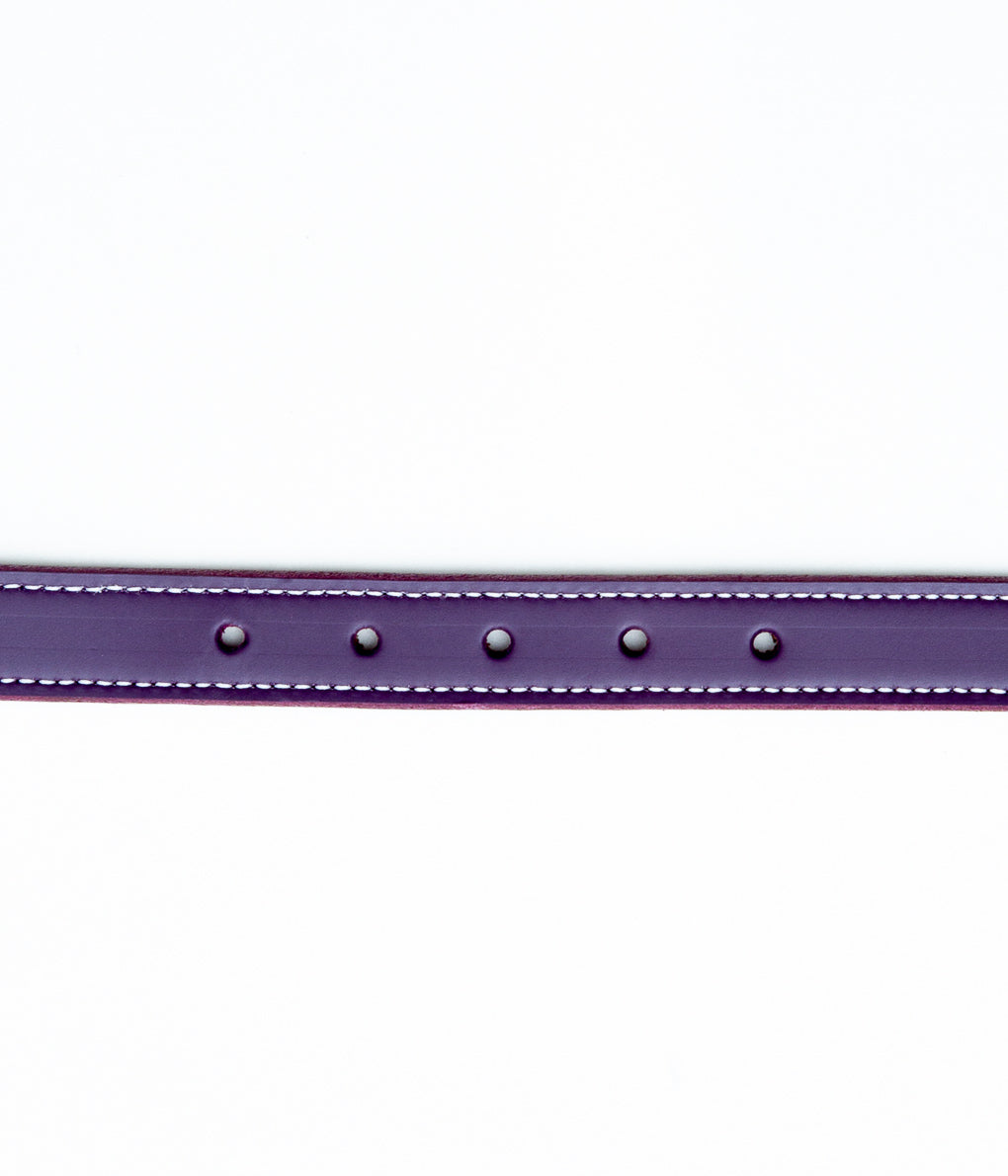 TORY LEATHER ''3005 3/4 BRIDLE LEATHER SPUR BELT'' (PURPLE)