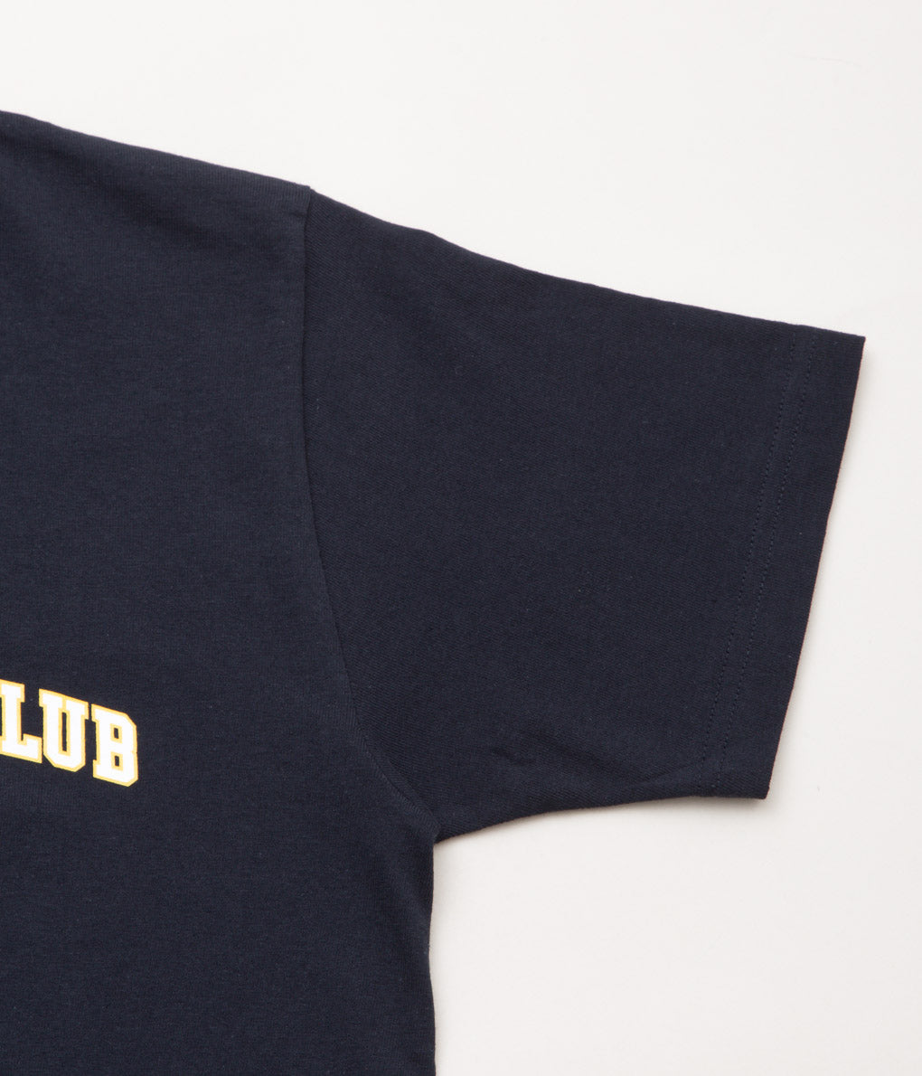 PROGRESS RUNNING CLUB "COLLEGE S/SLV TEE"(NAVY)