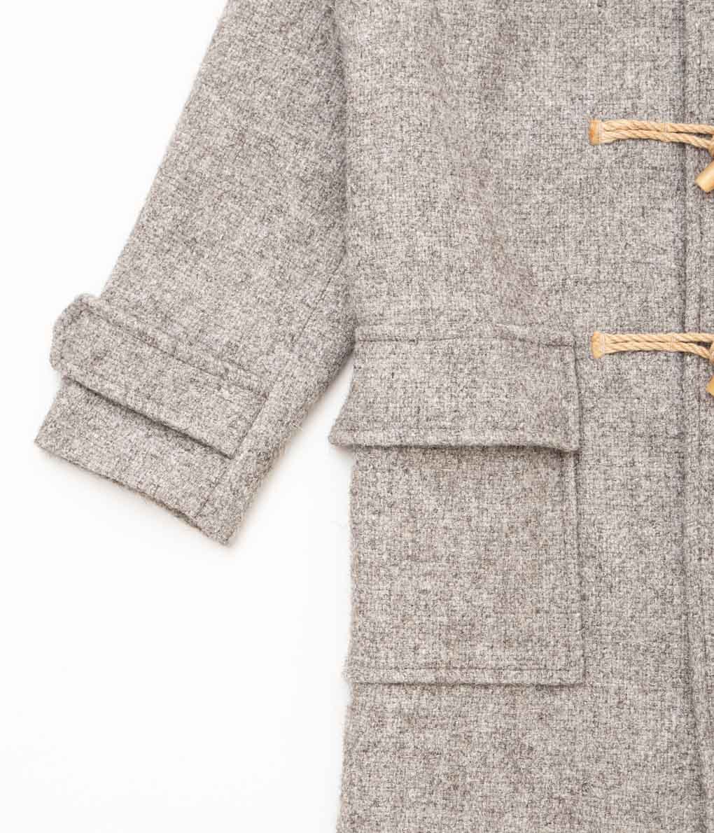 SEH KELLY "DUFFLE COAT (HERDWICK TWEED DUFFLE COAT)" (LIGHT SHEEP)