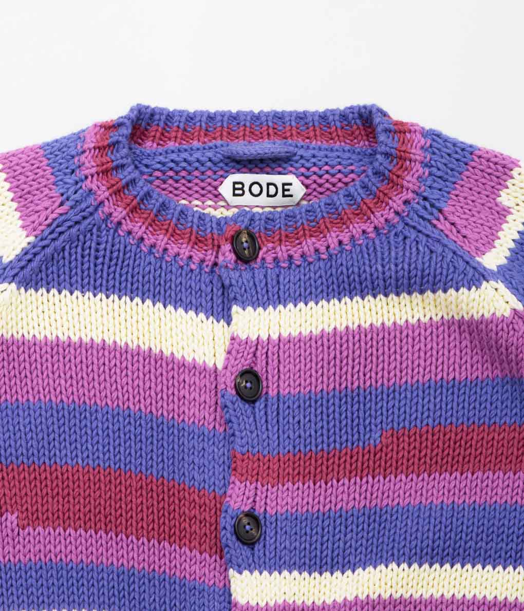 BODE ''FLYNN CARDIGAN'' (PURPLE)