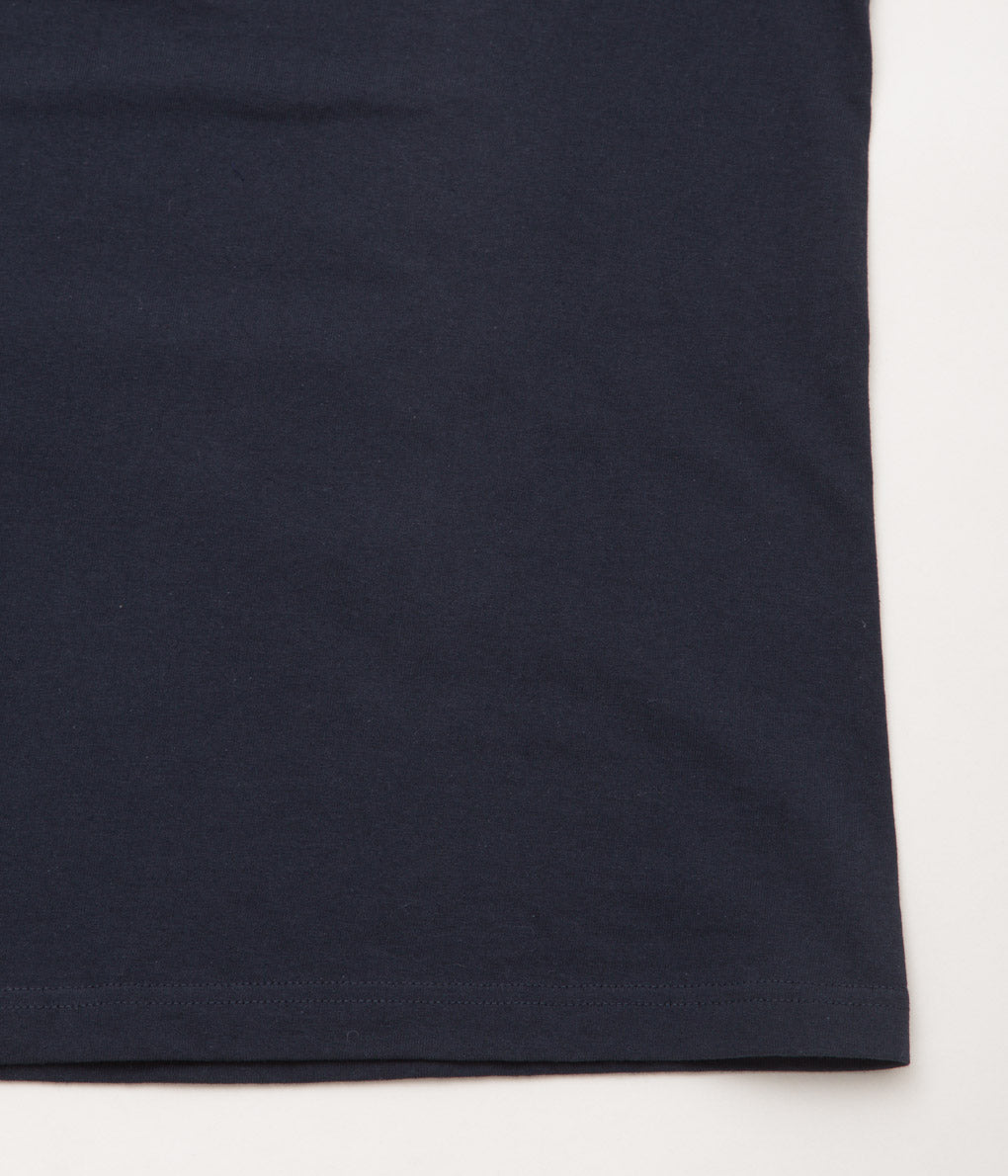 PROGRESS RUNNING CLUB "COLLEGE S/SLV TEE"(NAVY)