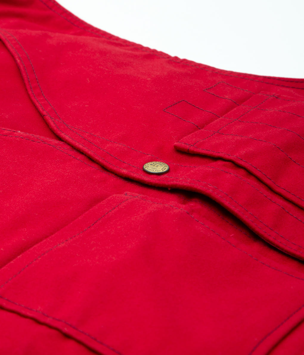 BONCOURA "Pack Vest (Moleskin Red)" (RED)
