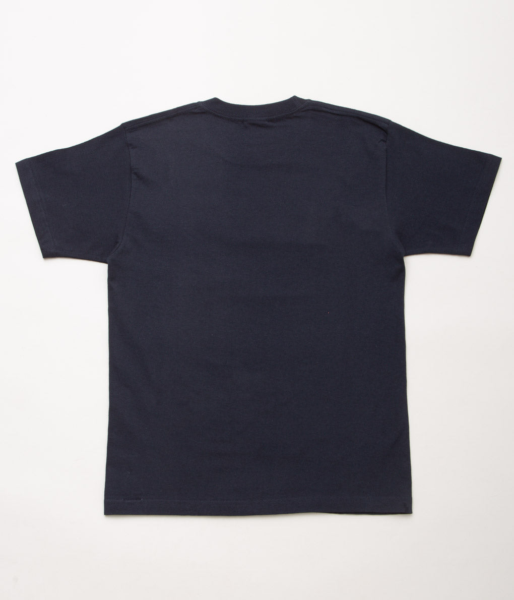 PROGRESS RUNNING CLUB "COLLEGE S/SLV TEE"(NAVY)