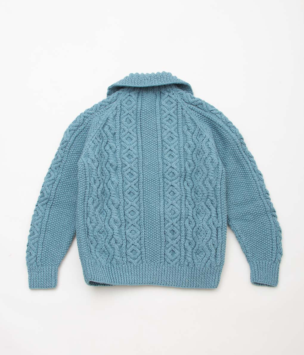 INVERALLAN "3A LUMBER CARDIGAN (ARAN)" (LOVAT)