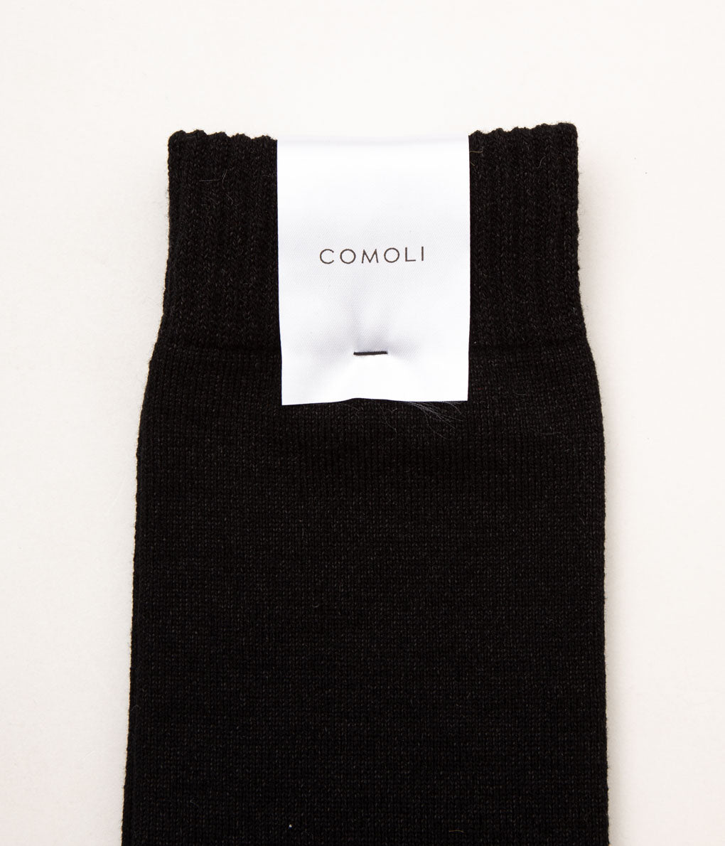 COMOLI "和紙ウール 足袋ソックス"(BLACK)