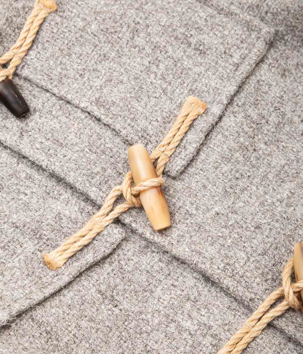 SEH KELLY "DUFFLE COAT (HERDWICK TWEED DUFFLE COAT)" (LIGHT SHEEP)