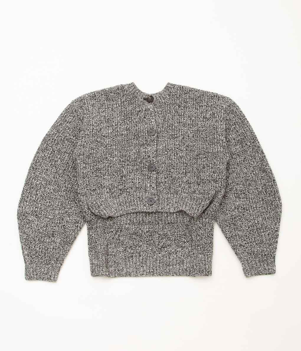 JONNLYNX "BRITISH YARN W FRONT CARDIGAN"(MONOTONE MIX)