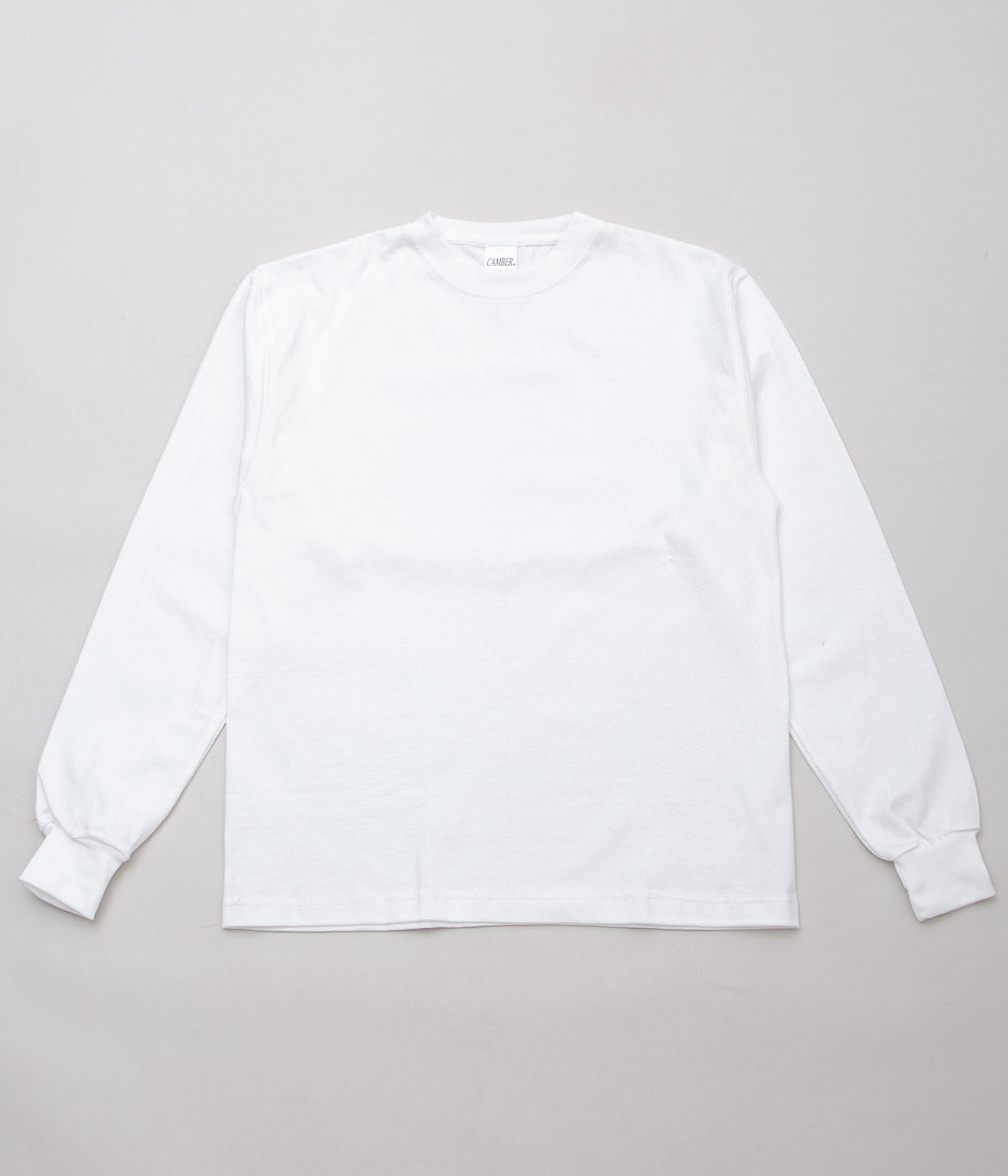 CAMBER ''MAX WEIGHT L/S TEE'' (WHITE) – THE STORE BY MAIDENS