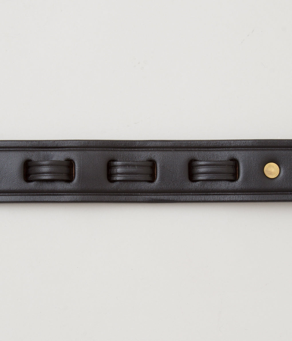TORY LEATHER ''2262 HOOF PICK BELT'' (BLACK/BRASS)