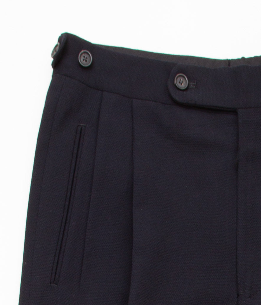 RICHARD MASCIANTONIO ''TROUSERS "GERE'' (NAVY WOOL CRAPE)