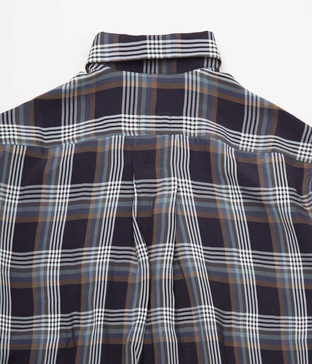 I AM DORK "BIG WORK SHIRT / VISCOSE"(NAVY,WHITE,BLACK CHECK)