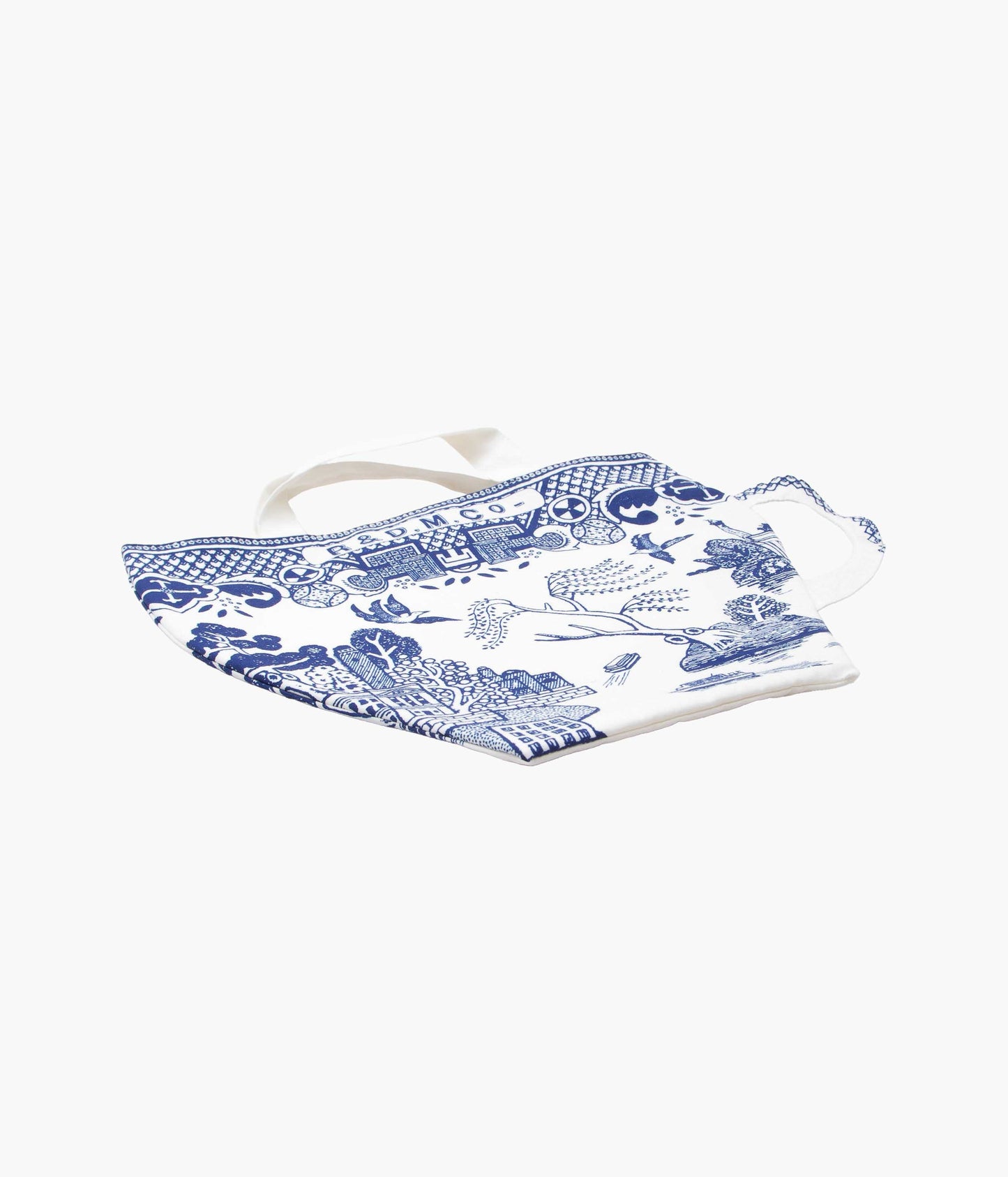 OLDMAN'S TAILOR ''B.W. TOTE BAG'' (BLUE)