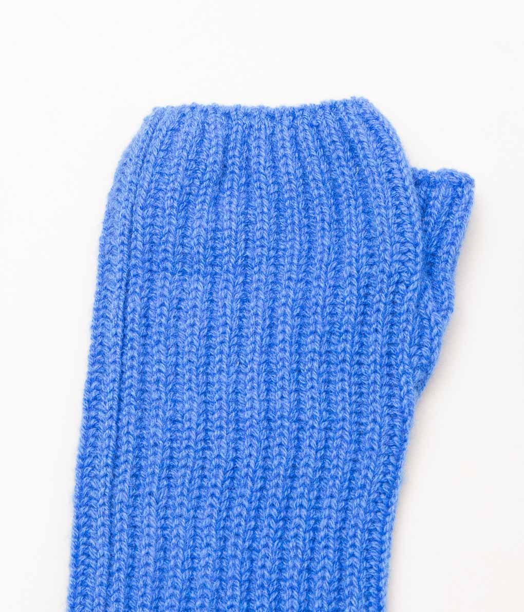 JOHNSTONS OF ELGIN"CASHMERE RIBBED WRISTWARMER"(SD4991/ORKNEY BLUE)