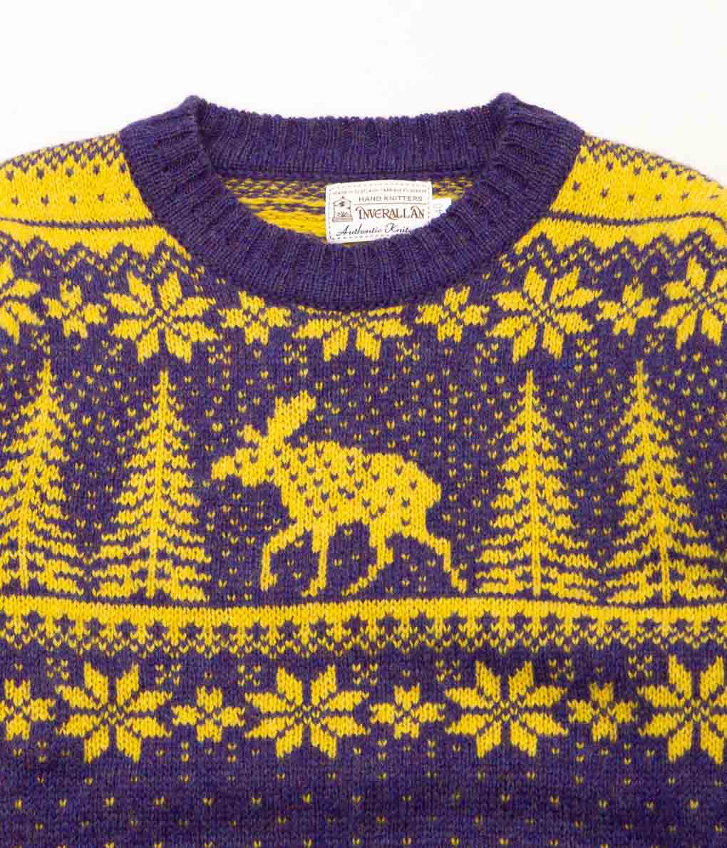 INVERALLAN "CREW NECK DEER" (ROYAL VIOLET × GORSE FLOWER)