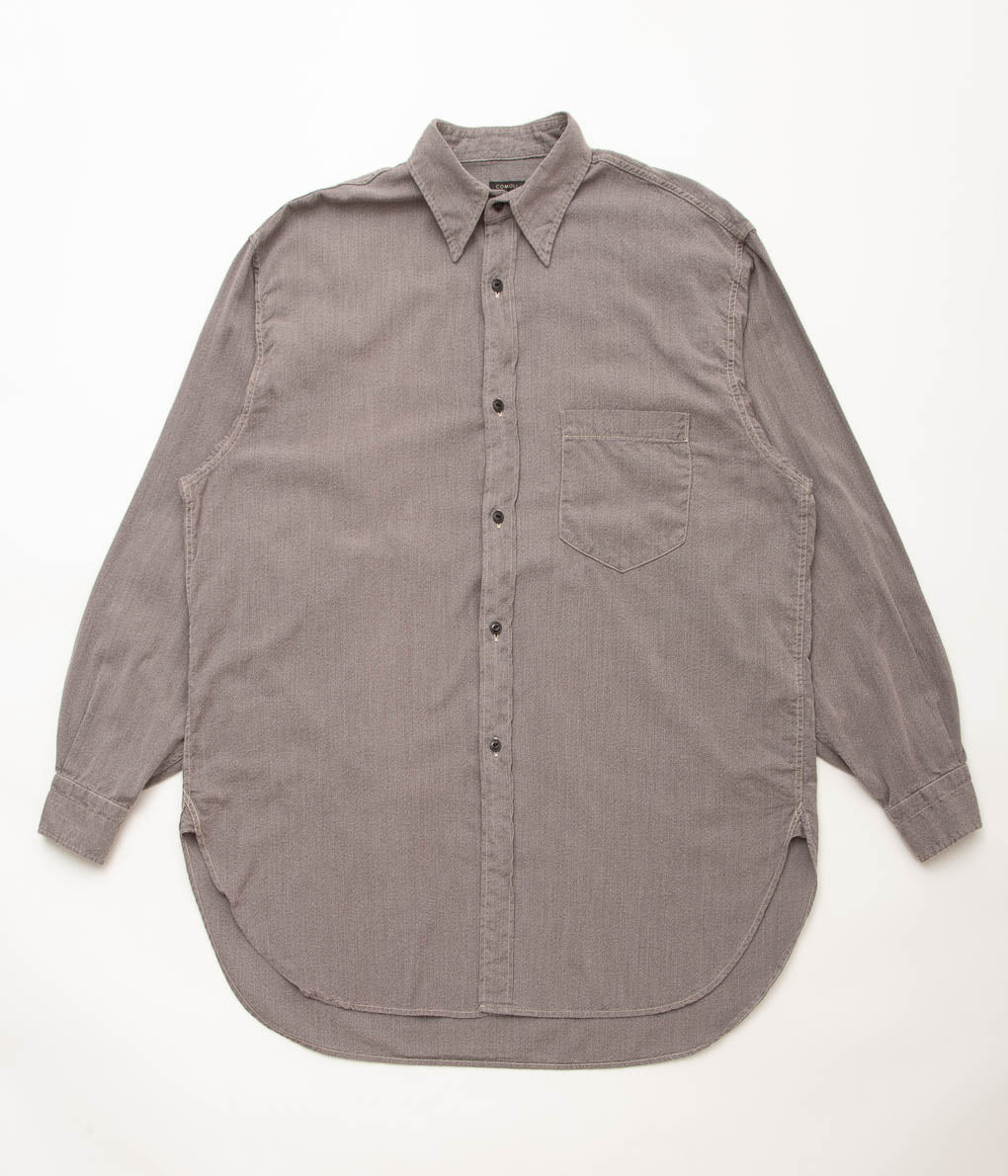 純正通販COMOLI ヨリ杢ワークシャツ シャツ
