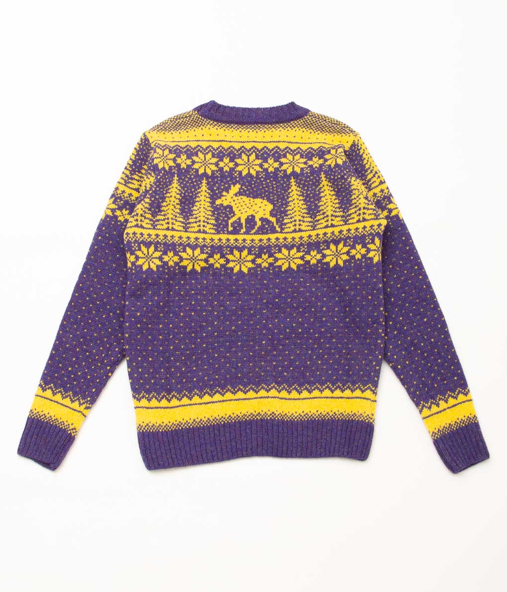 INVERALLAN "CREW NECK DEER" (ROYAL VIOLET × GORSE FLOWER)