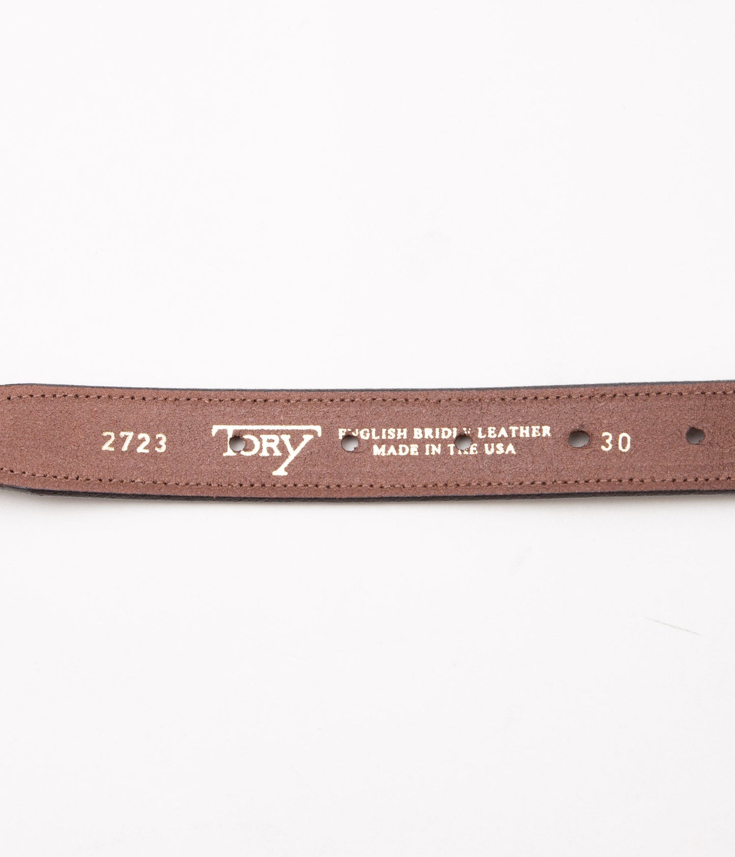 TORY LEATHER "【2723】1"COTTON WEB BELTS"(HAVANA/BEIGE)