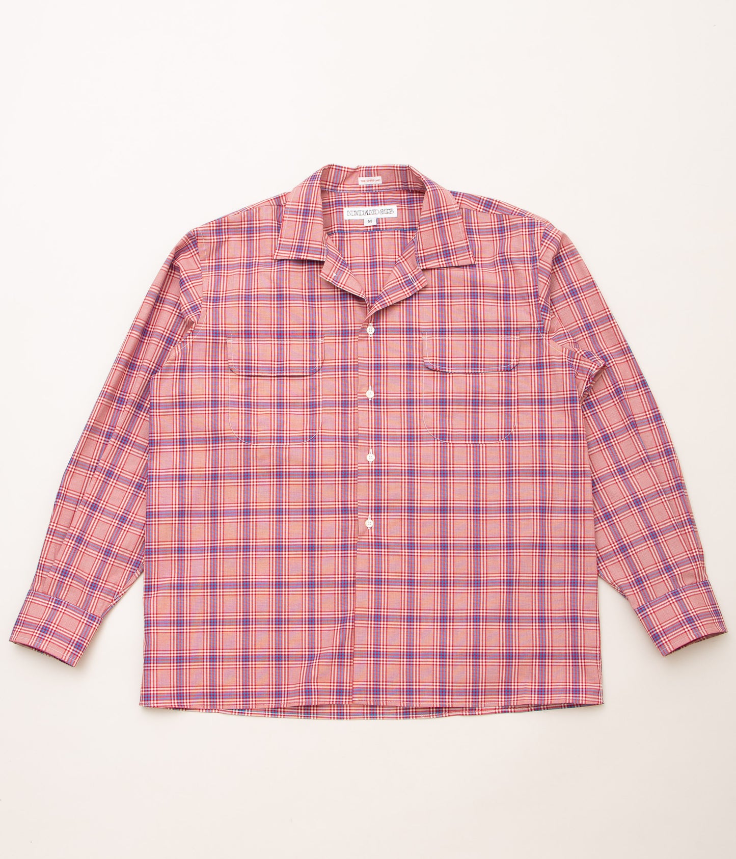 INDIVIDUALIZED SHIRTS "POPLIN PLAID SHIRT JAC" (RED)