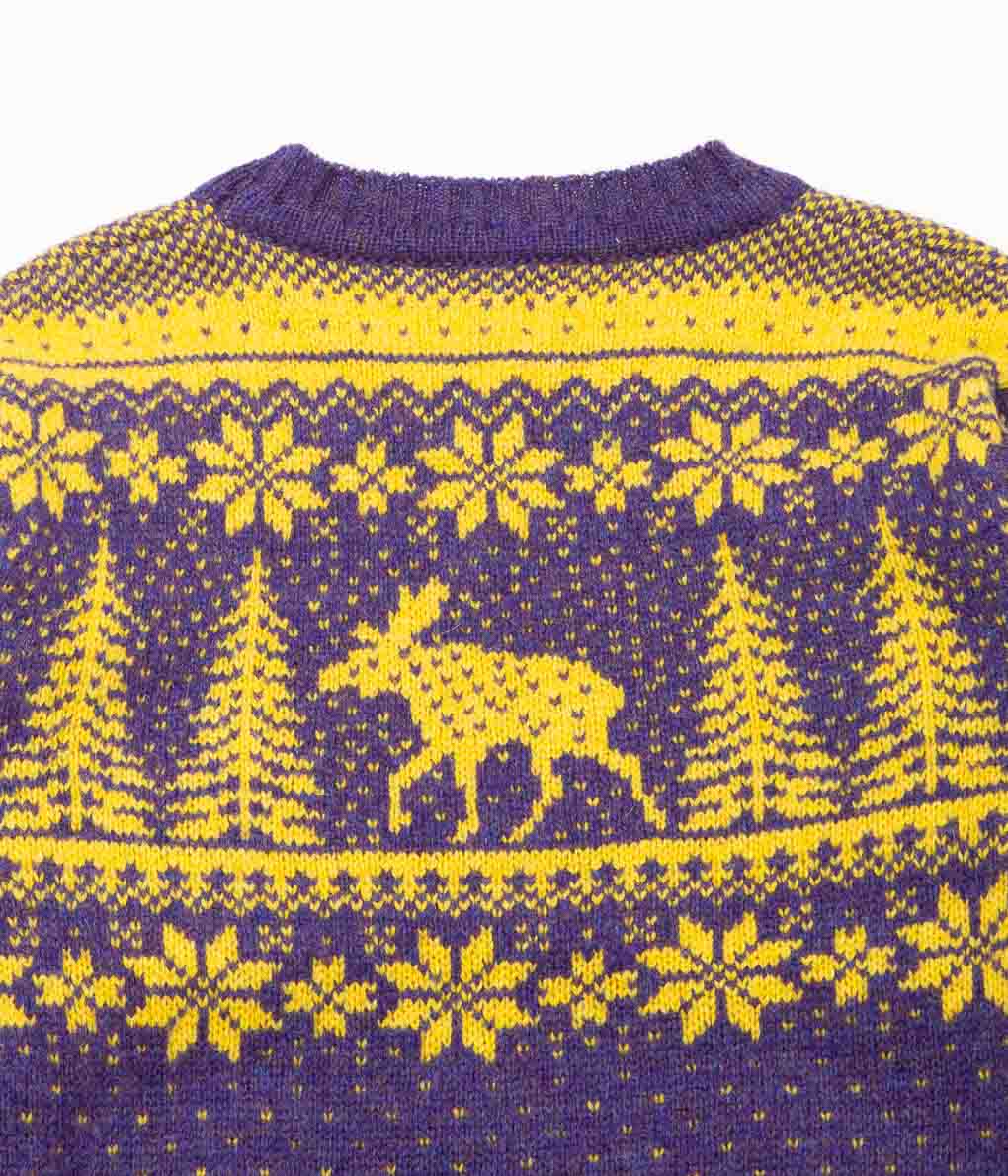 INVERALLAN "CREW NECK DEER" (ROYAL VIOLET × GORSE FLOWER)