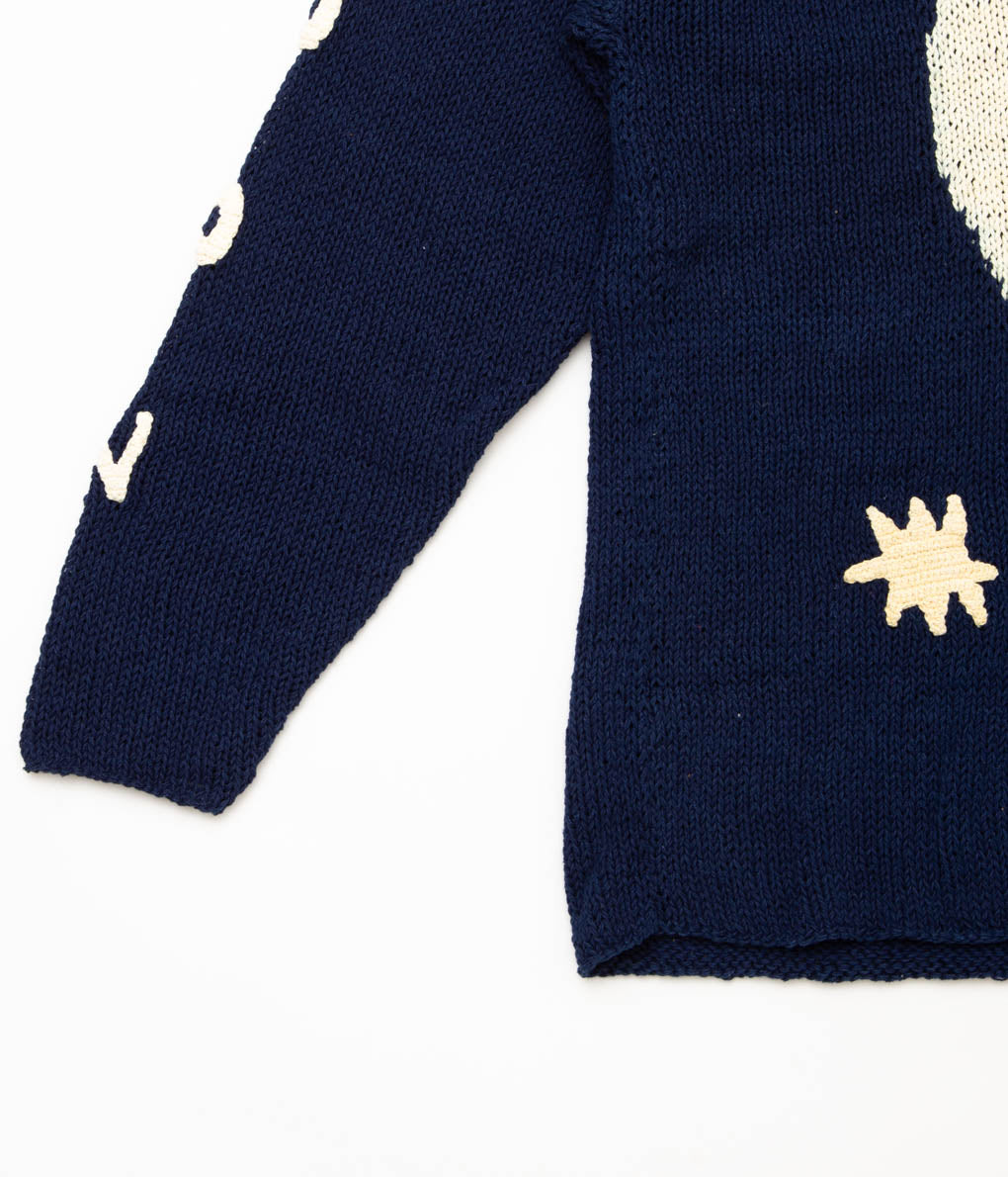 STORY MFG. "TWINSUN ROLLNECK"(INDIGO MOON)