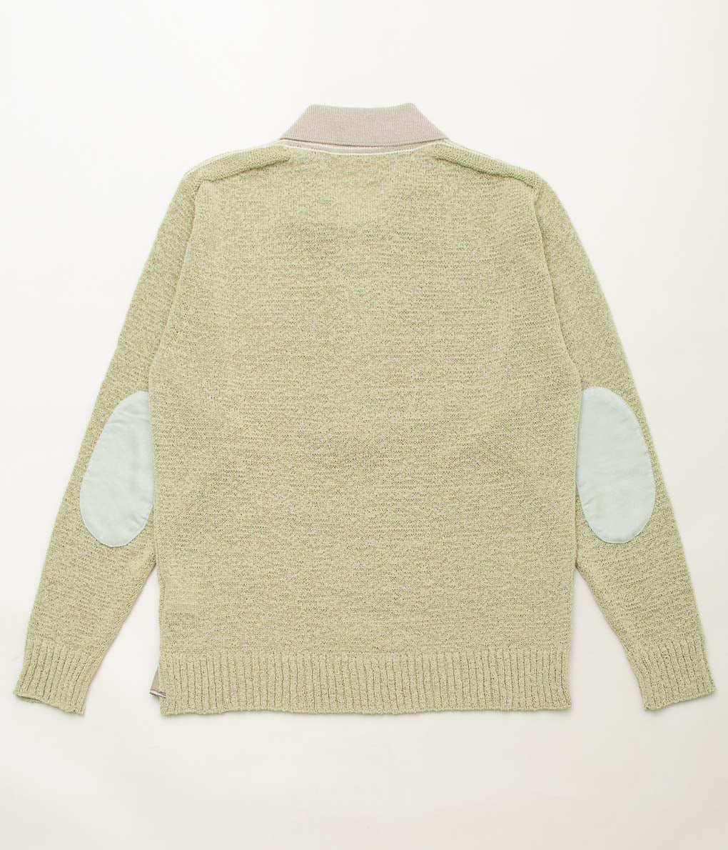 ANSNAM''TAPE YARN KNIT POLO''(GREEN)