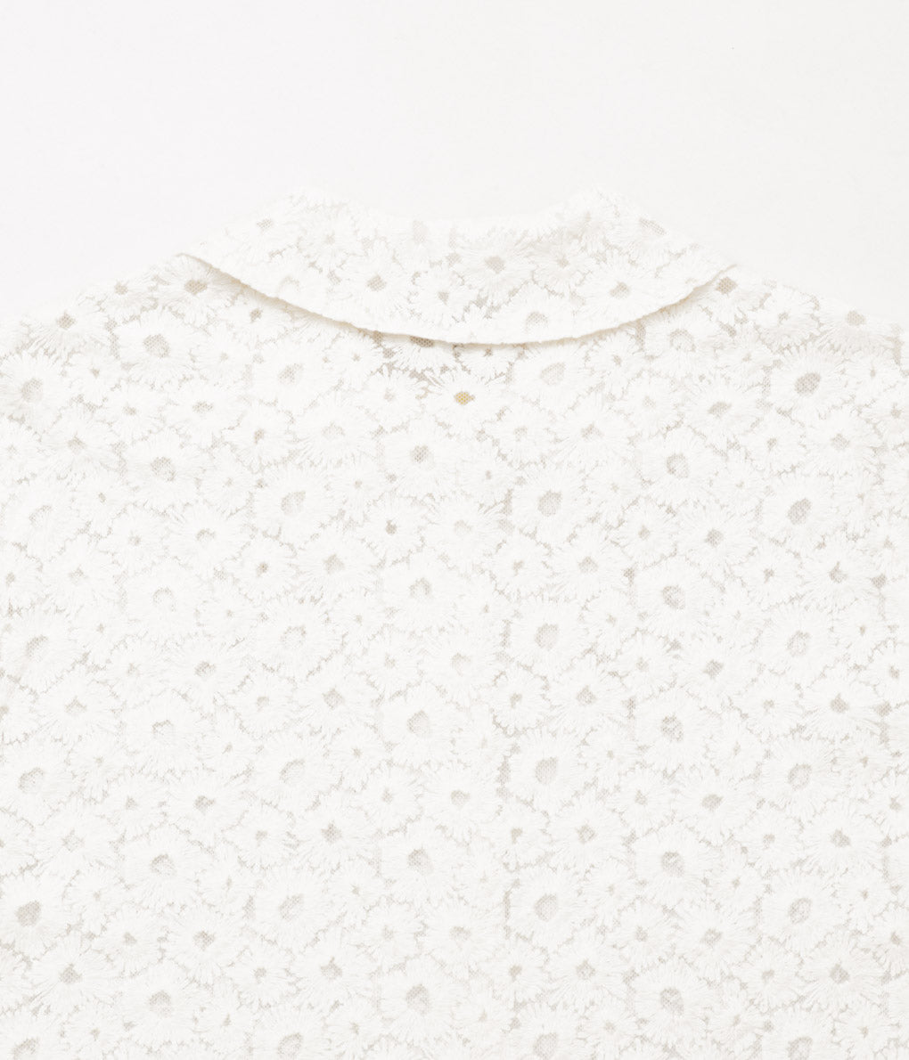 OLDMAN'S TAILOR ''LACE FLOWER JACKET'' (WHITE)