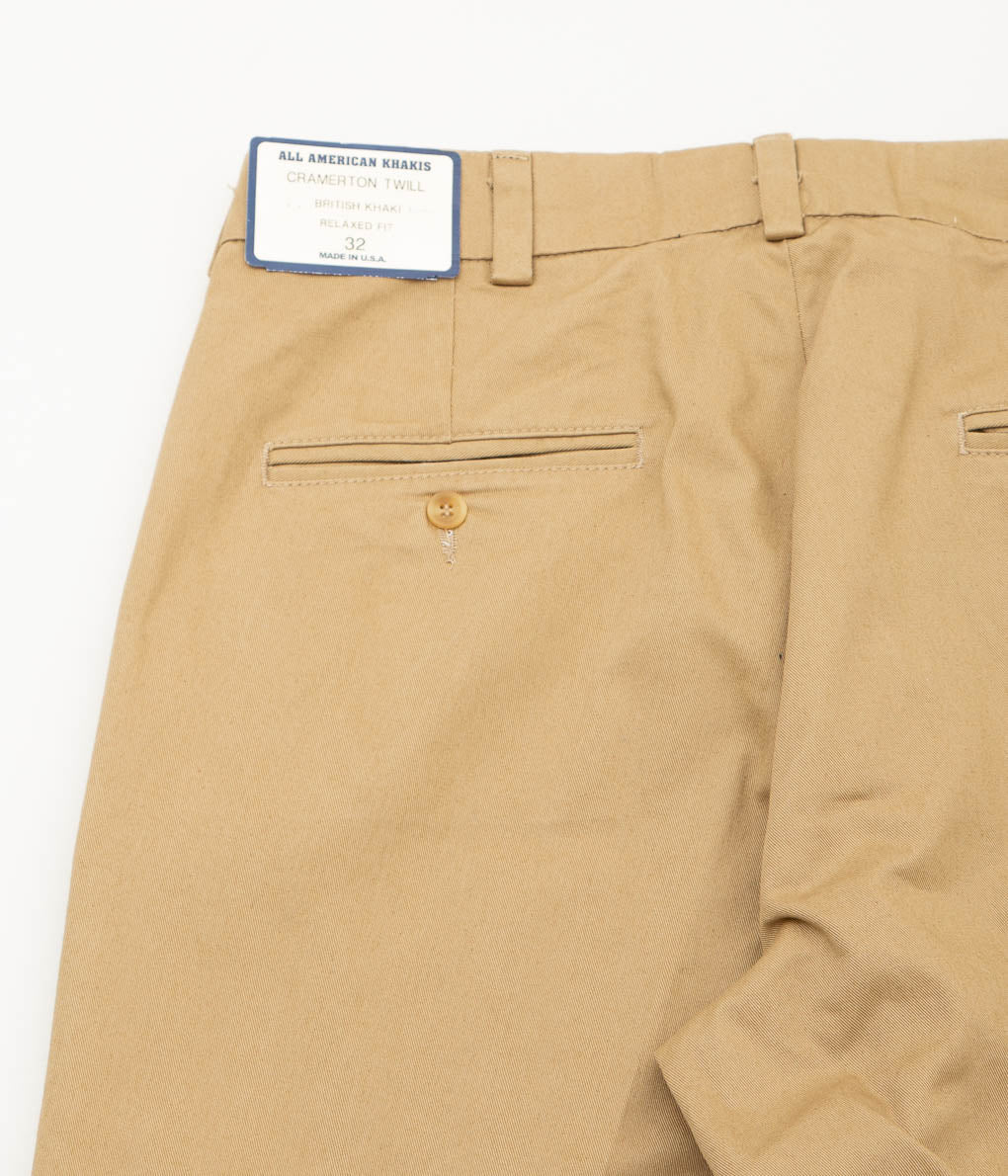 ALL AMERICAN KHAKIS "CRAMERTON TWILL(RELAXED)"(BRITISH KHAKI)