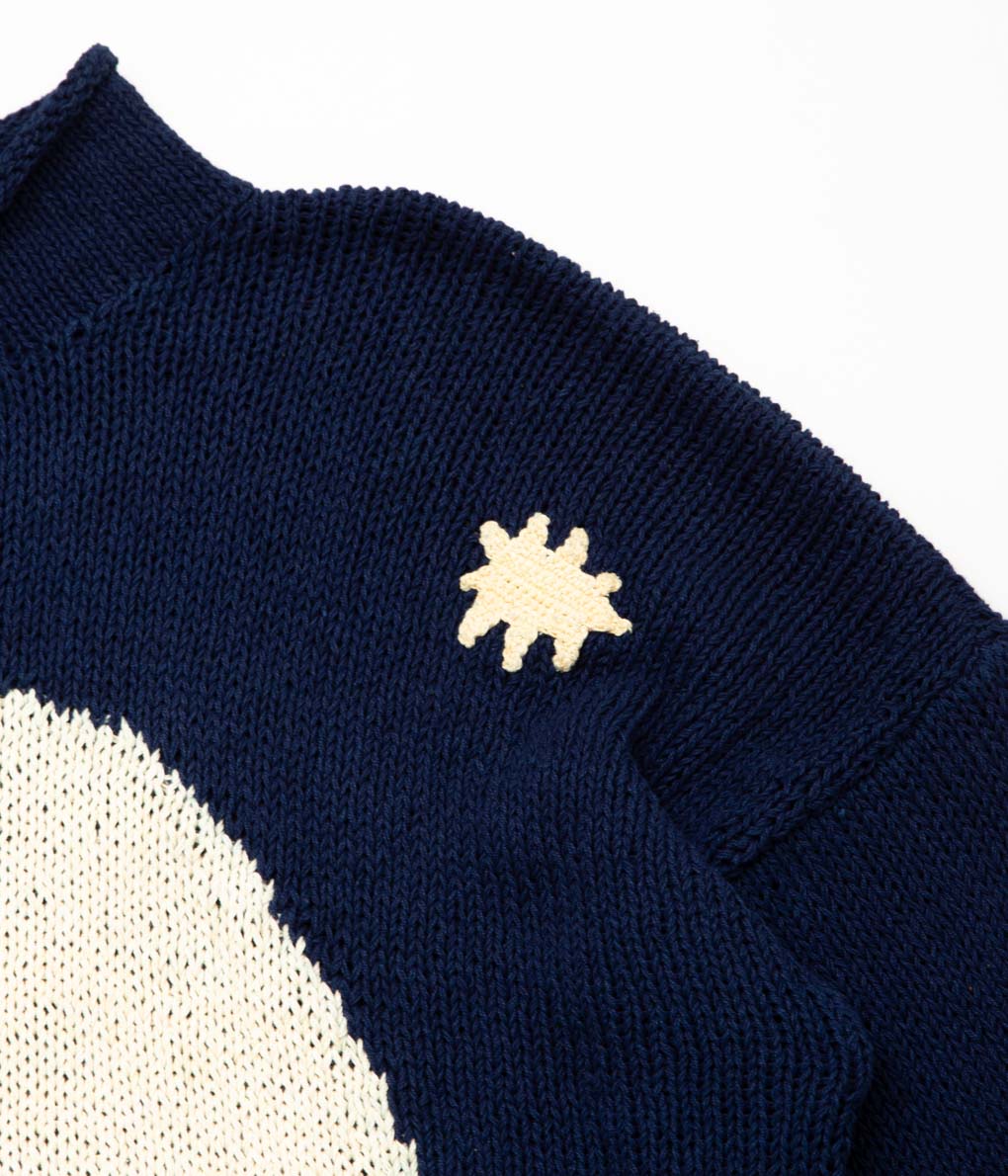 STORY MFG. "TWINSUN ROLLNECK"(INDIGO MOON)