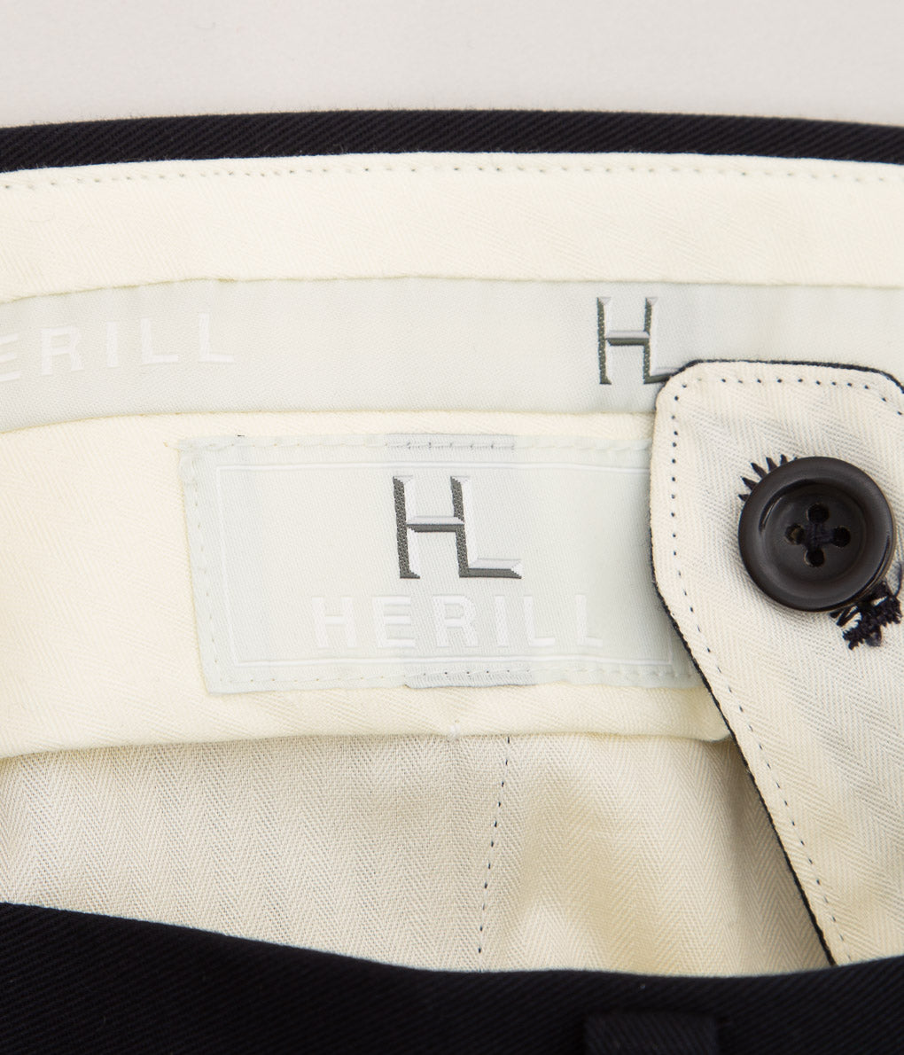 HERILL "EGYPTIAN COTTON TROUSERS"(NAVY)